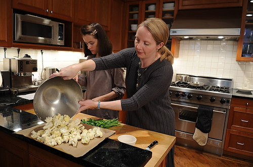 Roasted Cauliflower with Gremolata Bread Crumbs