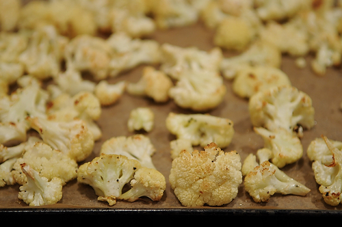 Roasted Cauliflower with Gremolata Bread Crumbs