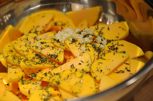 Butternut Squash and Roasted Garlic Galette