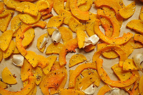 Butternut Squash and Roasted Garlic Galette