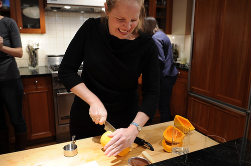 Caramelized Butternut Squash Wedges with a Sage Hazelnut Pesto