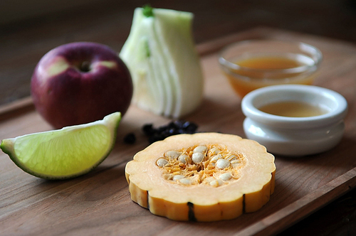 Crispy Delicata Rings with Currant, Fennel & Apple Relish