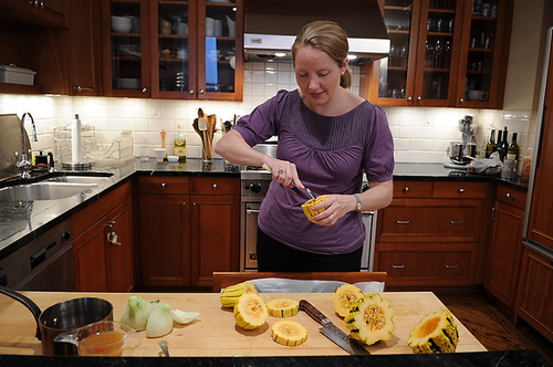 Crispy Delicata Rings with Currant, Fennel & Apple Relish