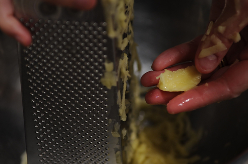 Golden Panko Latkes with Sour Cream and Chives
