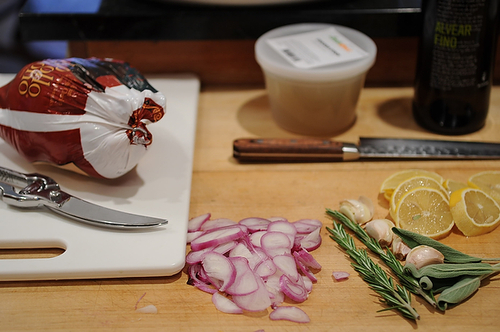 Spatchcocked and Braise-Roasted Chicken