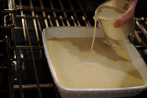 Warm Custard Spoon Bread 