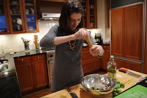 Brussels Sprouts Salad a la M. Wells