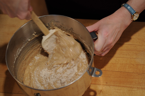 Applesauce Cake with Caramel Glaze