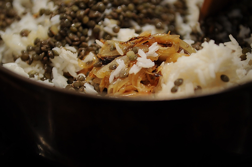 Mujaddara with Spiced Yogurt