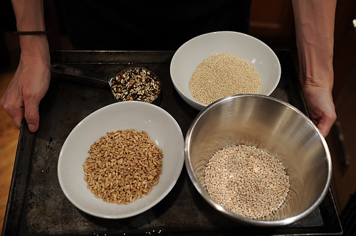 Radish and Pecan Grain Salad