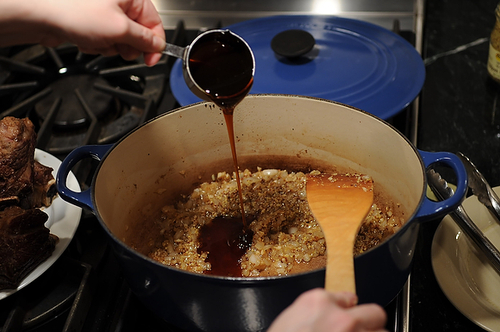 Short Ribs with Beer and Buckwheat Honey