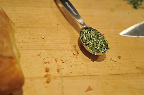 Ciabatta Stuffing with Chorizo, Sweet Potato, and Mushrooms
