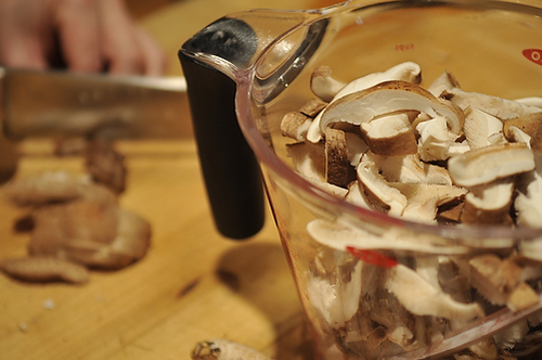 Ciabatta Stuffing with Chorizo, Sweet Potato, and Mushrooms