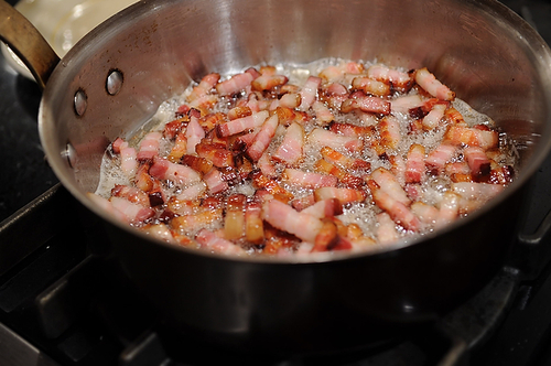 Not-Too-Virtuous Salad with Caramelized Apple Vinaigrette