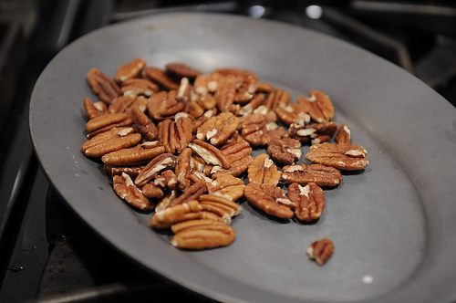 Not-Too-Virtuous Salad with Caramelized Apple Vinaigrette