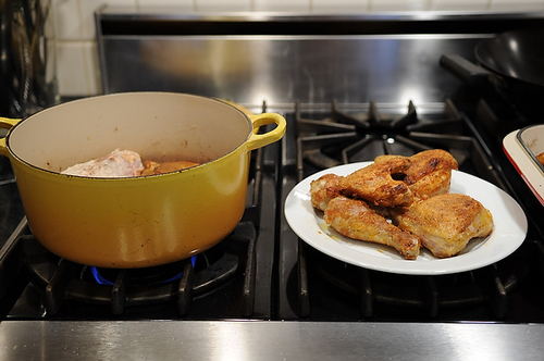 Chicken that Fancies Itself Spanish with Lemons, Onions & Olives