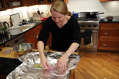 Fish Baked in Foil with Fennel and Lime
