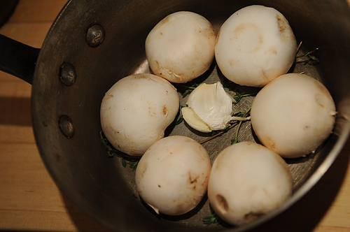 Button Mushroom Salad