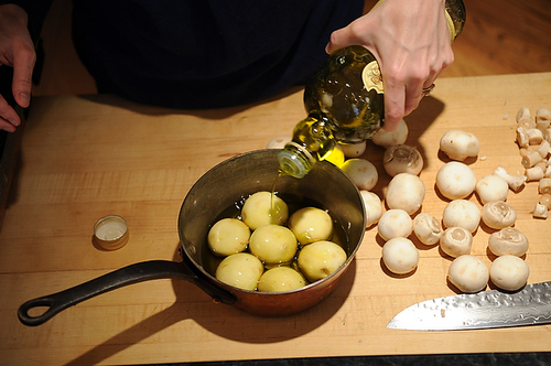 Button Mushroom Salad