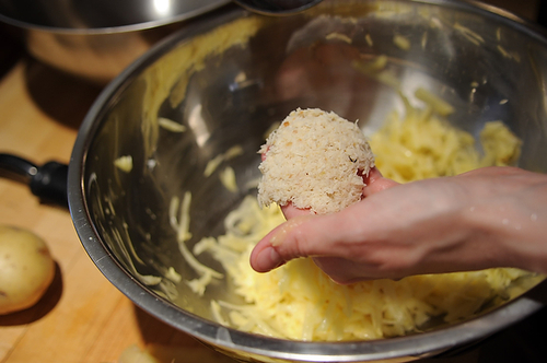 Horseradish Hash Browns
