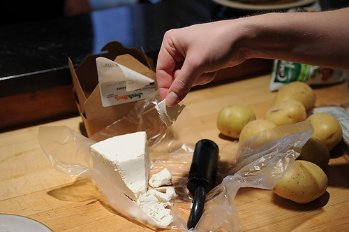 Rigatoni with Sausage, Peas and Fresh Ricotta