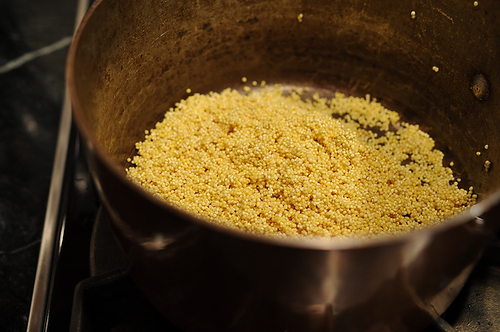 Millet with Cheese and Chives