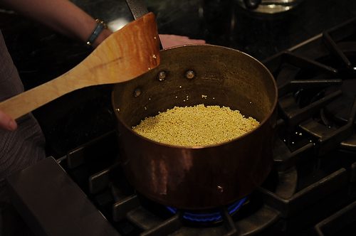 Millet with Cheese and Chives