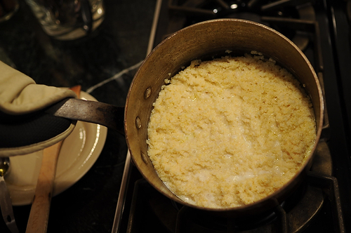 Millet with Cheese and Chives