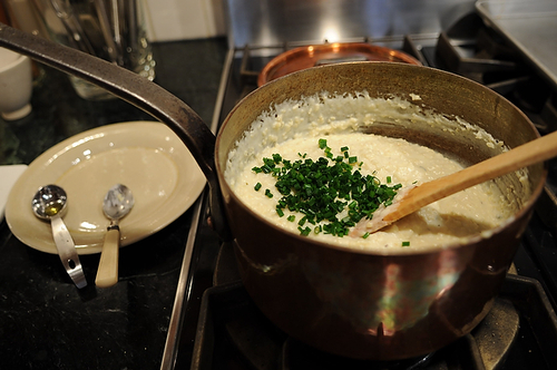 Millet with Cheese and Chives
