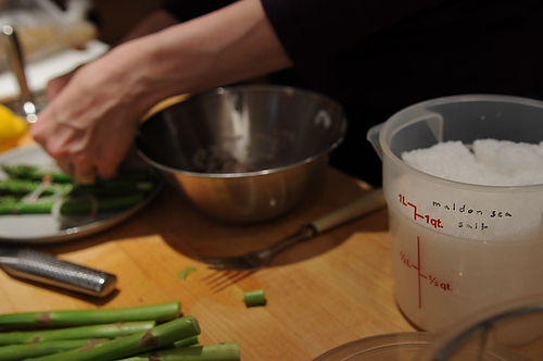 Asparagus with Shallots, Chiles, and Lemon
