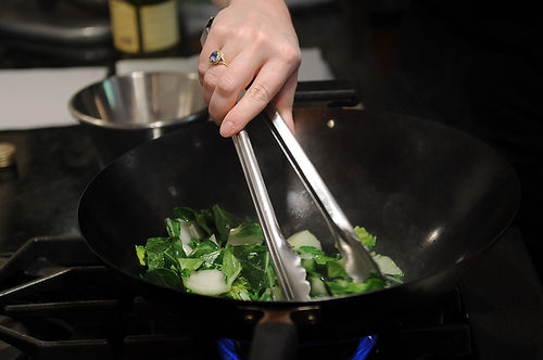 Quick Wok-Fired Squid with Greens