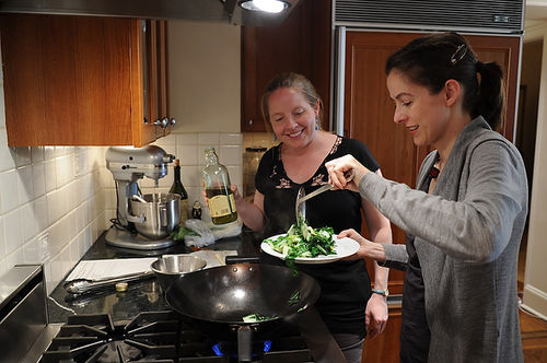 Quick Wok-Fired Squid with Greens