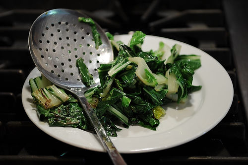 Quick Wok-Fired Squid with Greens