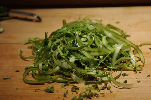 Shaved Asparagus and Mint Salad