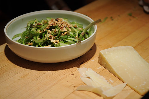 Shaved Asparagus and Mint Salad