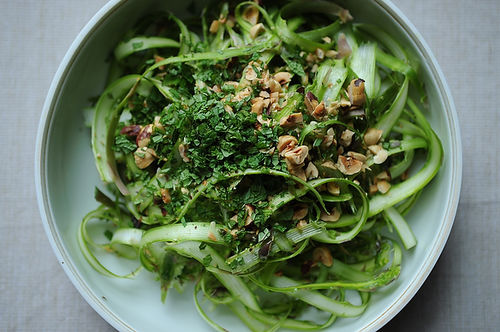Shaved Asparagus and Mint Salad