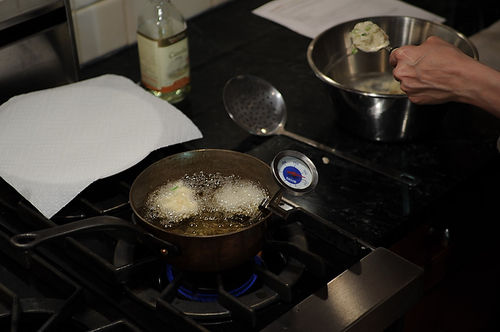 Crab Beignets with Aïoli Dipping Sauce