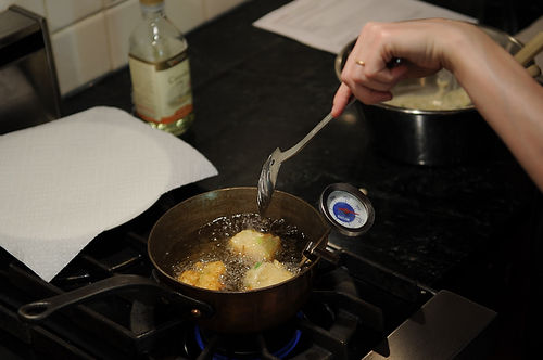 Crab Beignets with Aïoli Dipping Sauce