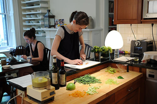 Green Beans with Apricots and Serrano Ham