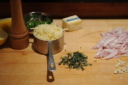 Summer Squash Gratin with Salsa Verde and Gruyere