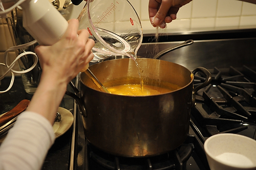 Sweet Potato Soup with Feta and Zaatar Oil 