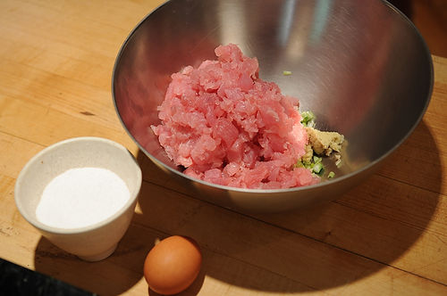 Tuna Burgers with Wasabi Ginger Mayo