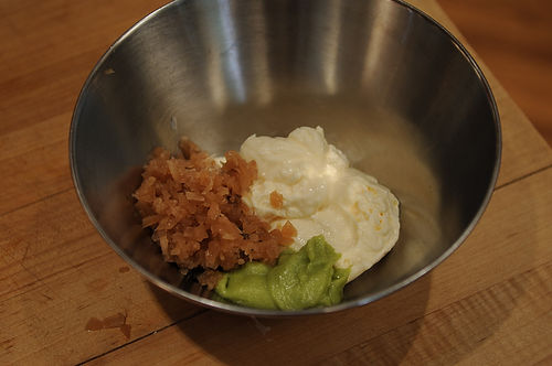 Tuna Burgers with Wasabi Ginger Mayo