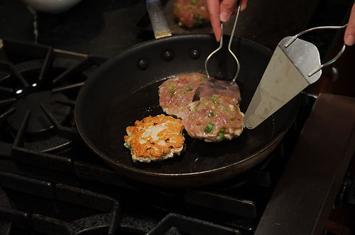 Tuna Burgers with Wasabi Ginger Mayo