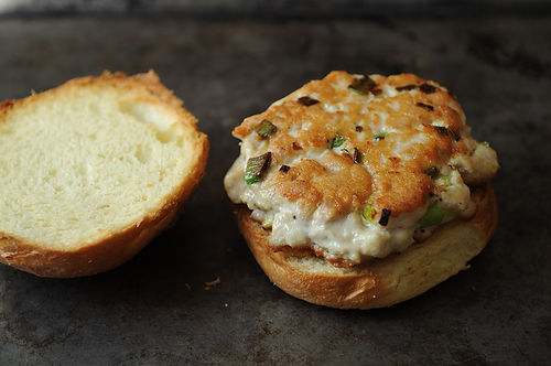 Tuna Burgers with Wasabi Ginger Mayo