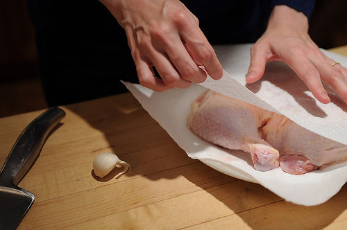 Chicken Under a Brick with Pickled Peppers