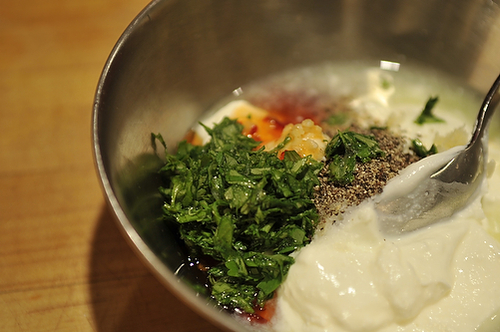 Southwestern Spiced Sweet Potato Fries with Chili-Cilantro Sour Cream