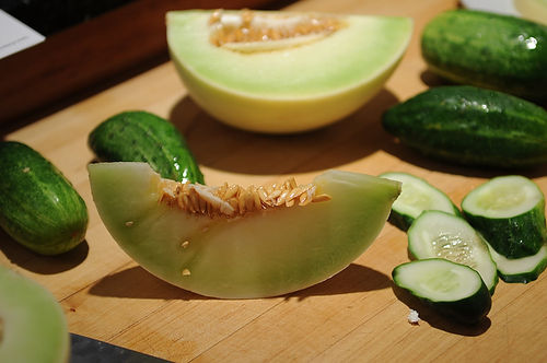 Quick-Pickled Cucumber-Melon Salad