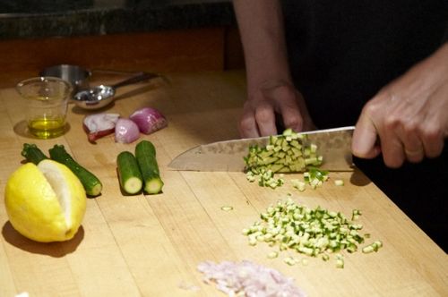Couscous Salad with Zucchini, Lemon and Ricotta Salata