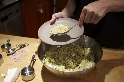 Couscous Salad with Zucchini, Lemon and Ricotta Salata